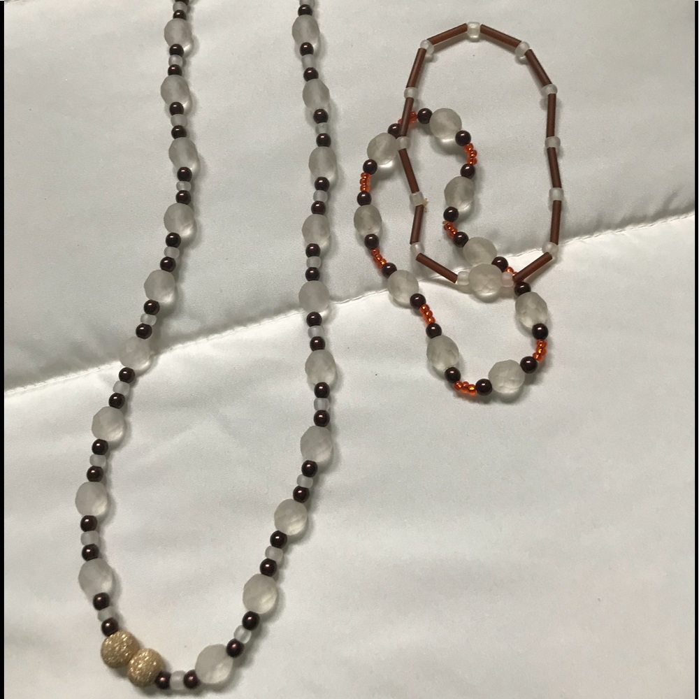 One of a kind handmade 3 piece jewelry set